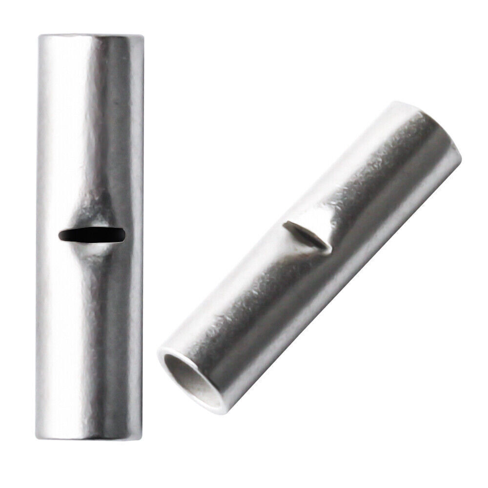 50x Bare Copper Wire Splice Butt 22-10AWG Connectors Ferrule Crimp Terminals