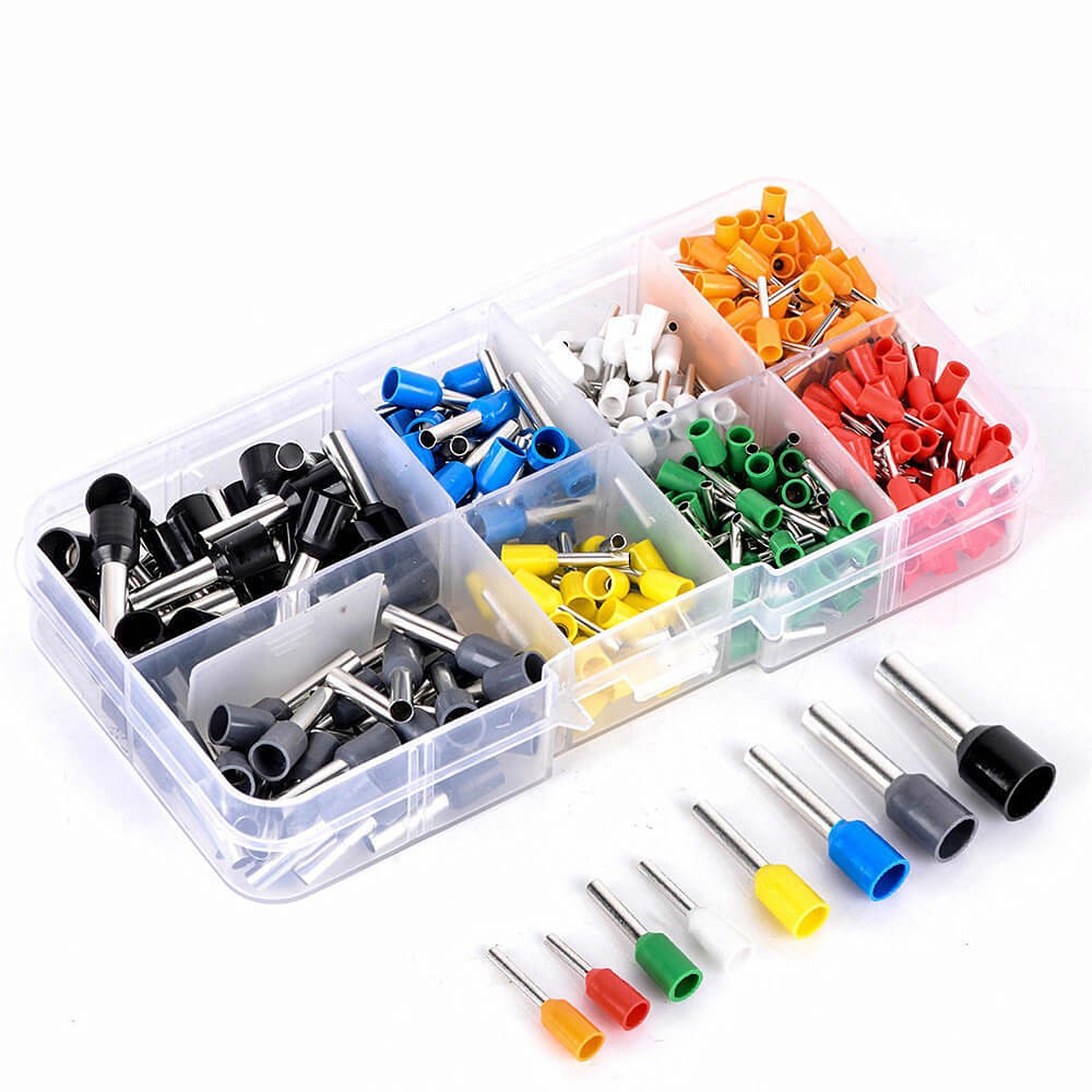 400PCS Cable Wire Cord Pin End Bootlace Ferrule Connector Set Crimp Terminal Kit