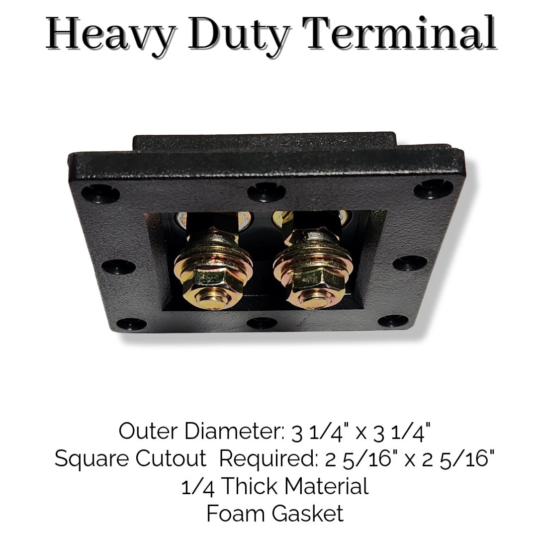 Heavy Duty Subwoofer Speaker Terminal Zinc Color Bolts