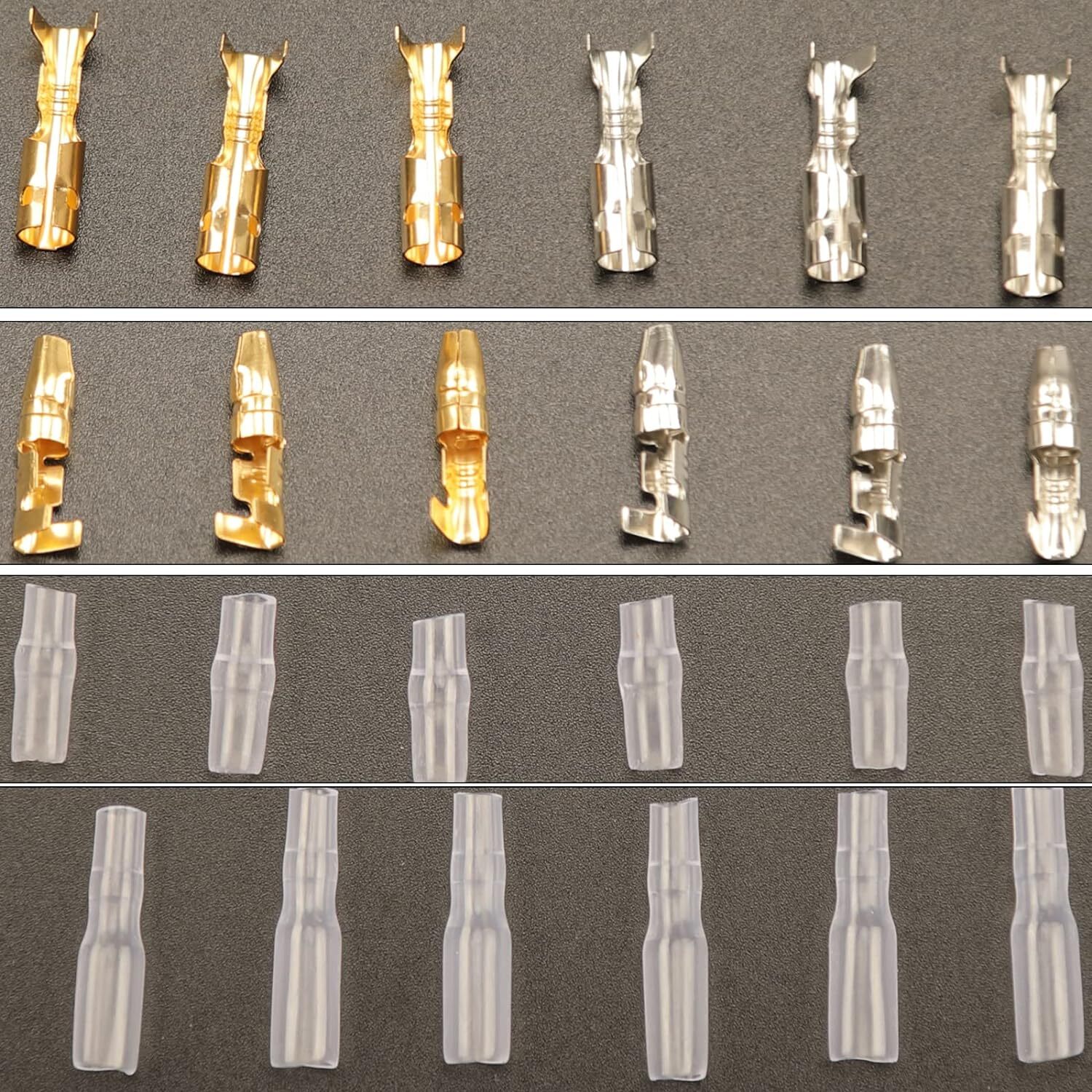 400/1200Pcs Male & Female Bullet Electrical Wire Connectors Crimp Terminals Kit