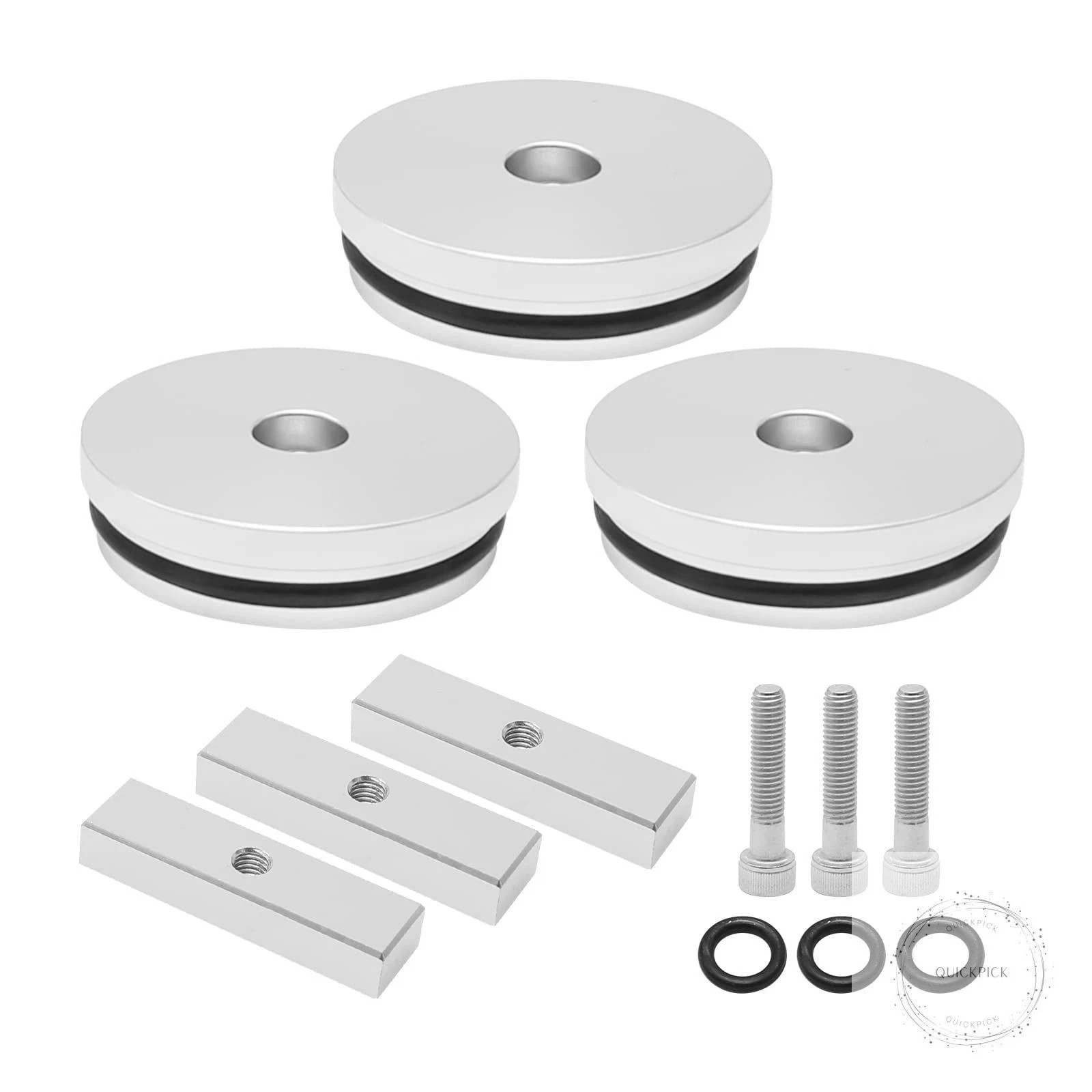 3PCS Billet Aluminum Freeze Plug Kit Replacement for Cummins Dodge Turbo Diesel