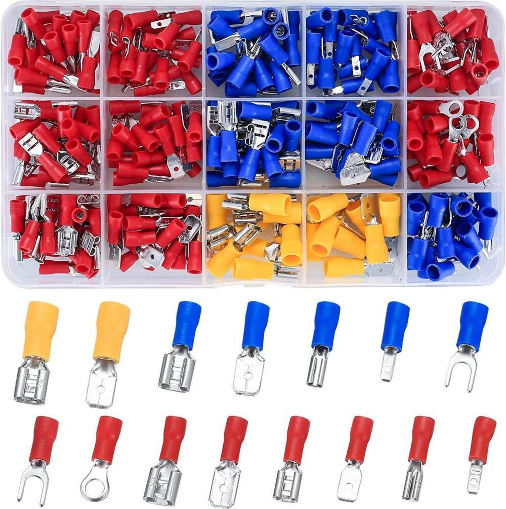 280PCS Assorted Insulated Port Connectors Kit Electrical Wire Crimp Terminals US