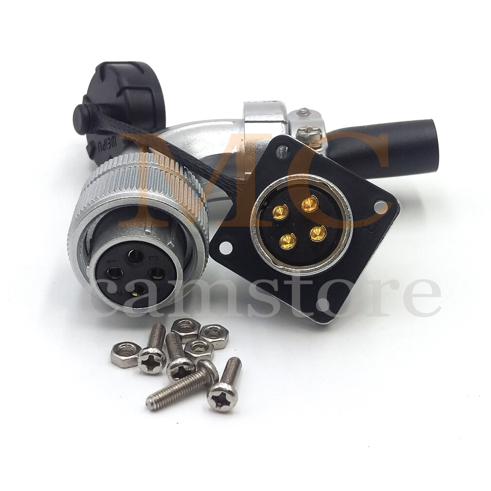 WEIPU WS20 4Pin Aviation Waterproof Connector,AC DC Industrial Power Connectors
