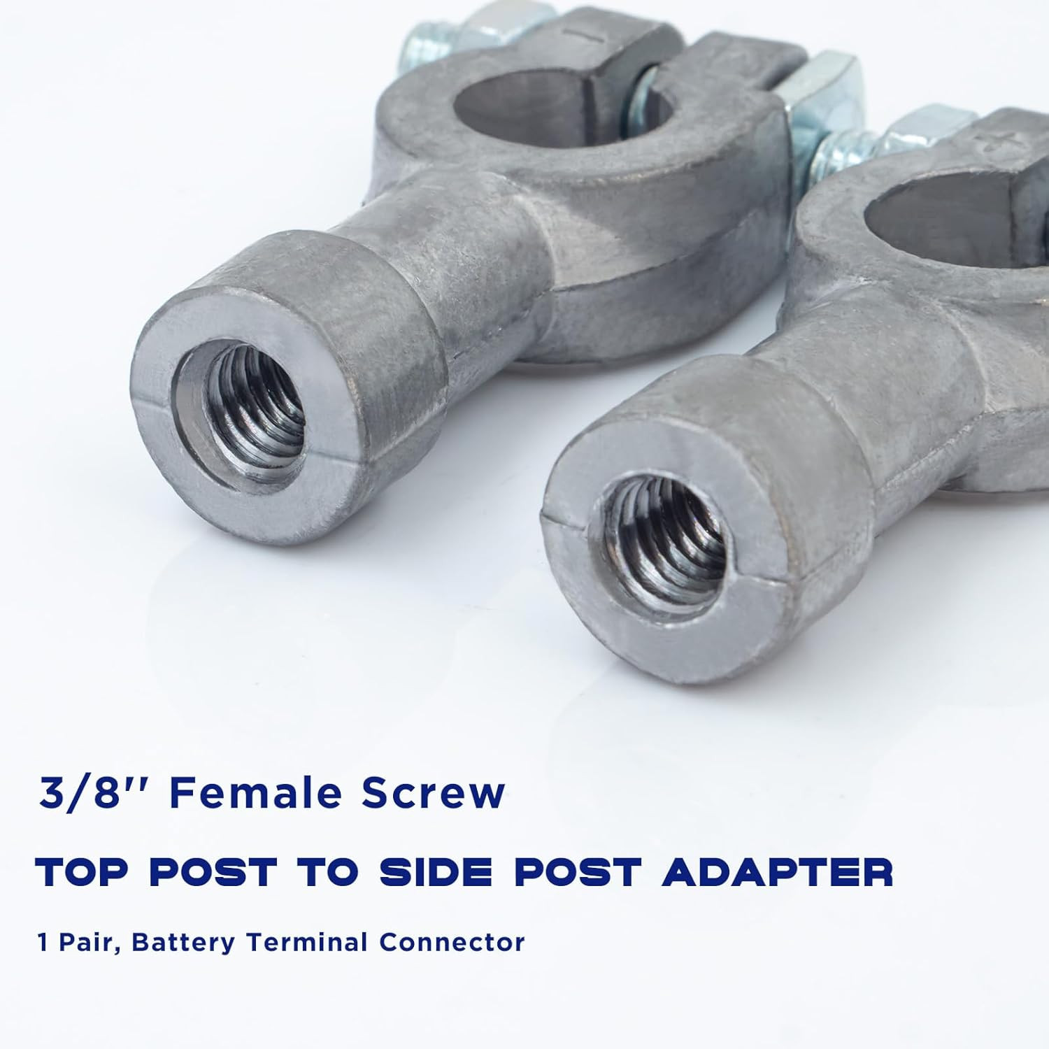 1 Pair Car Battery Terminal Connector, Top Post to Side Post Battery Adapter …