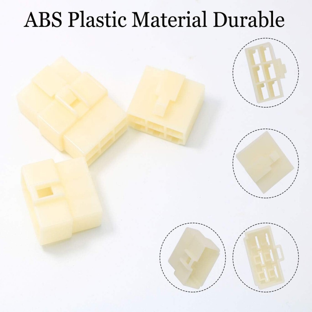 6.3mm Spade Terminals 1/2/3/4/6/8 Pin Way Plug Car Electrical Wiring Connectors