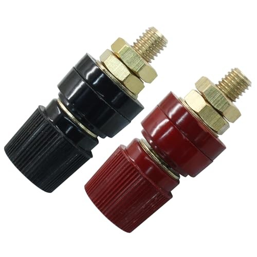 Remote Battery Terminal Stud 5/16 Red Black 2PCS