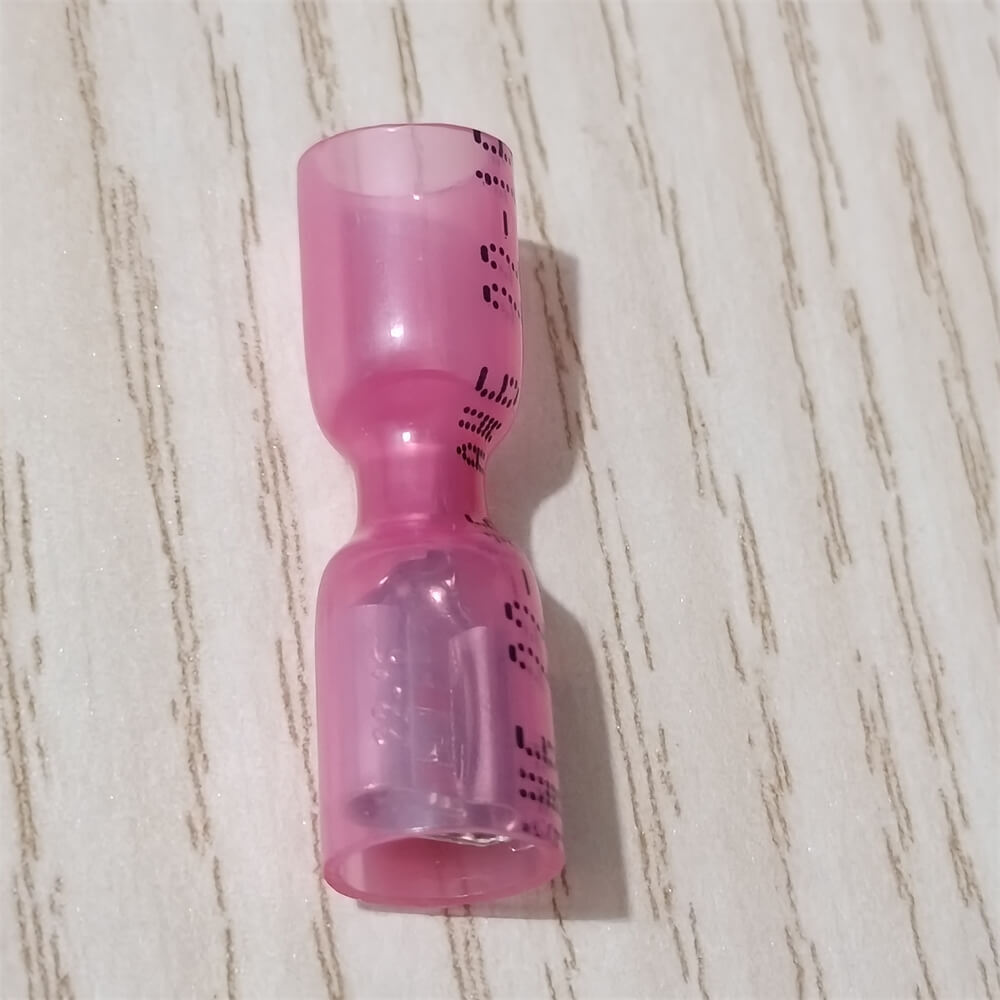 500PCS Red Heat Shrink Marine Grade Female Spade Crimp Connectors Terminals