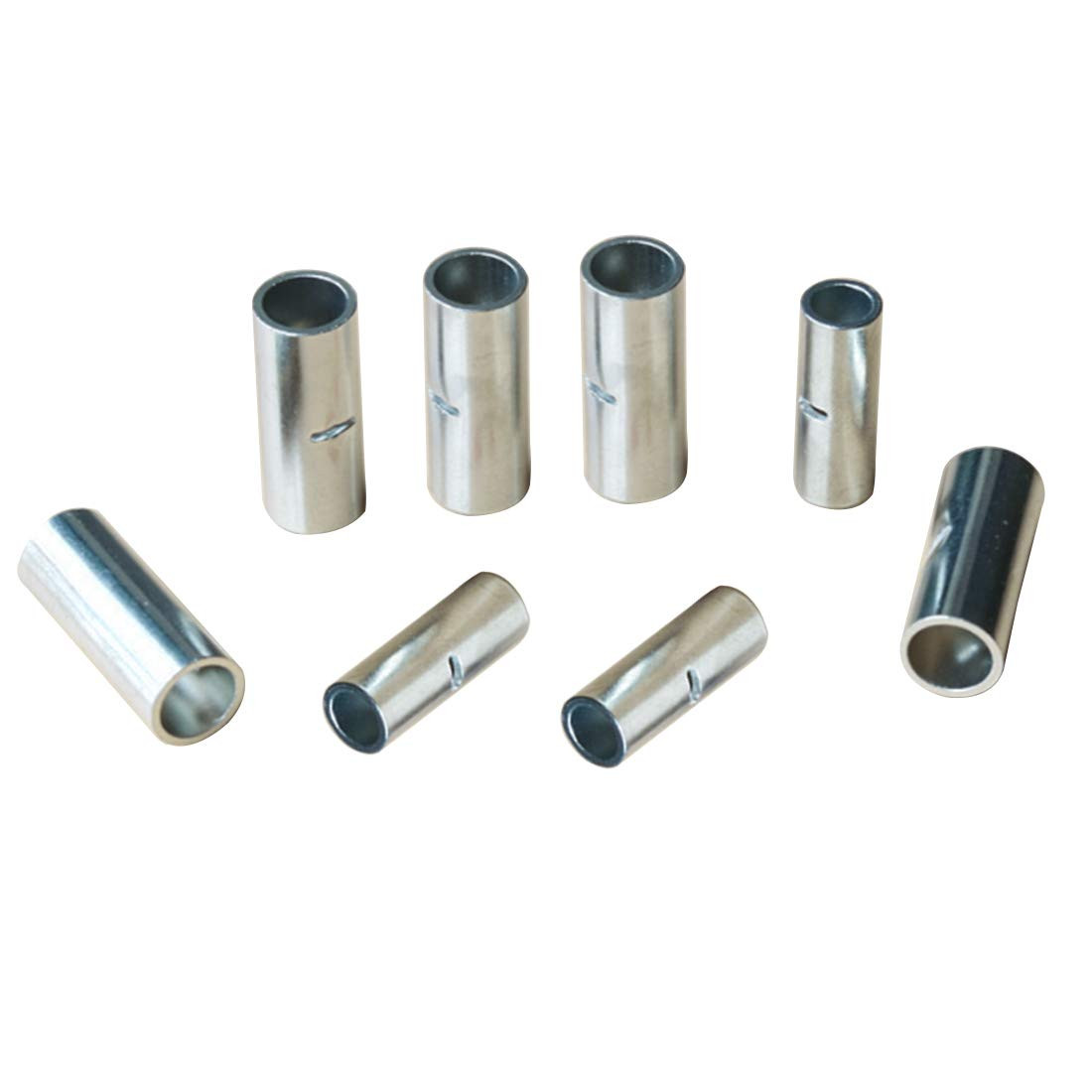 Butt Connectors 3types Gauge Awg 4/6/8 Crimp Splice Non Insulated Crimp Extens
