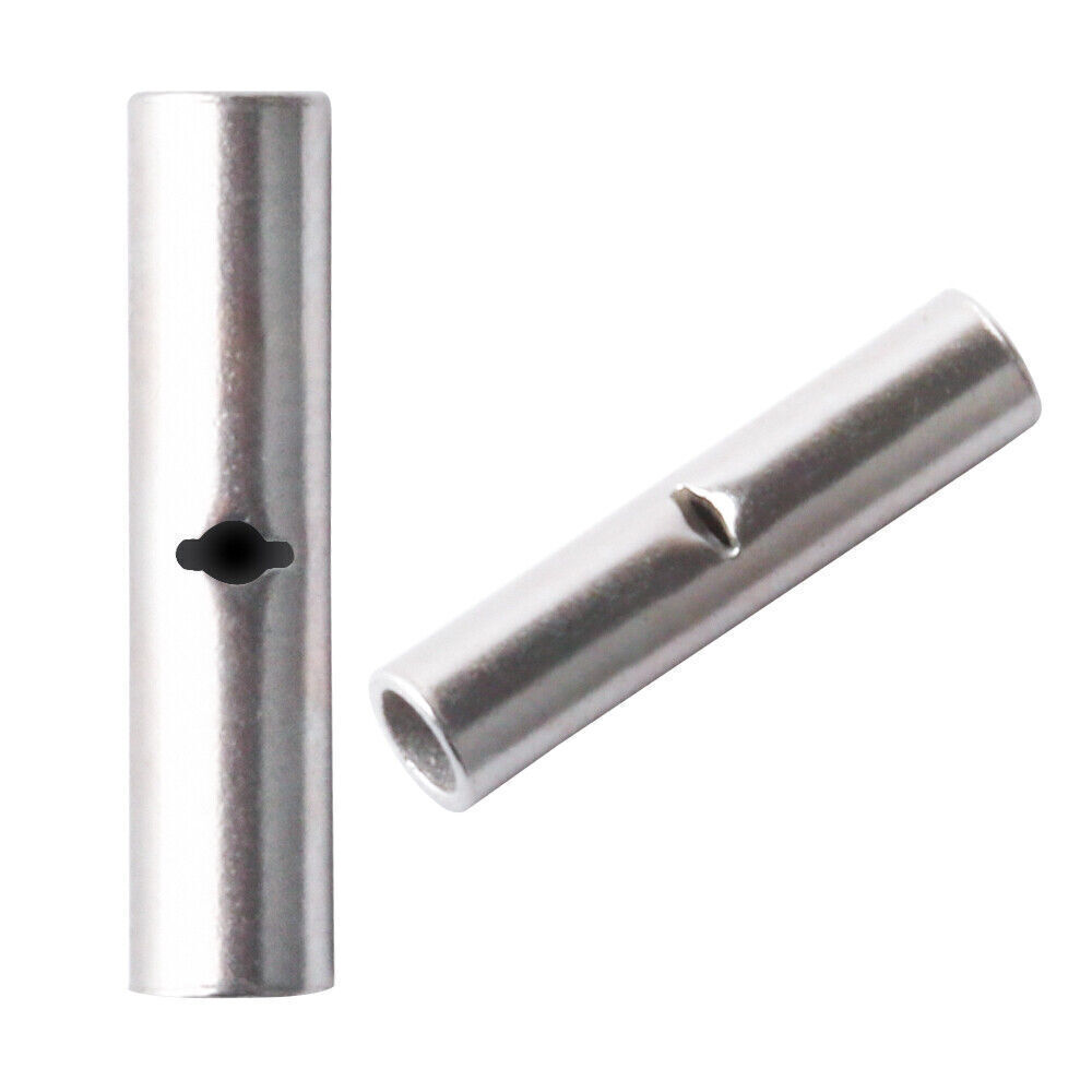 50x Bare Copper Wire Splice Butt 22-10AWG Connectors Ferrule Crimp Terminals