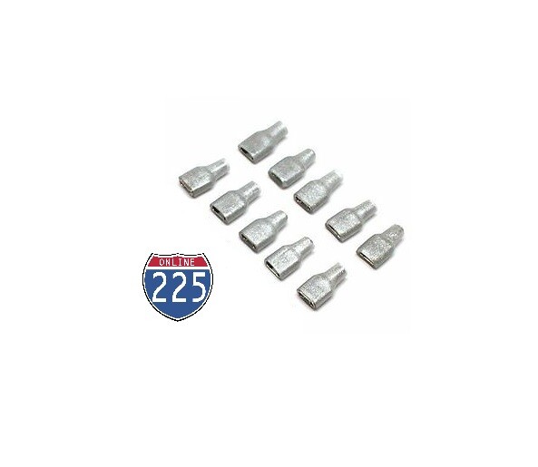 16-14 Gauge Silver Female Speaker Silver Spade Terminals 10 pieces