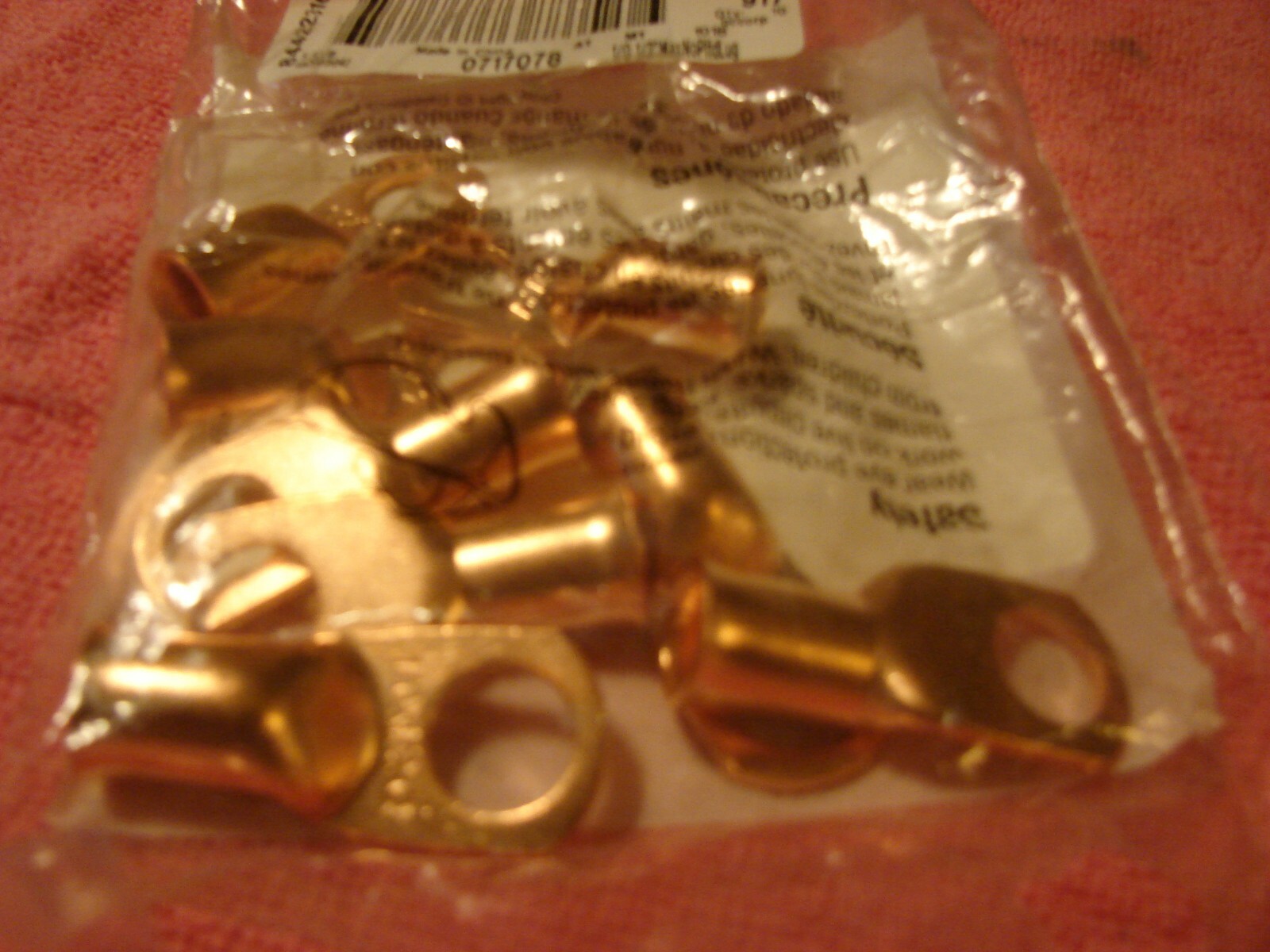 (8) 1/0 Gauge 1/2″ Max Non-Plated Lug