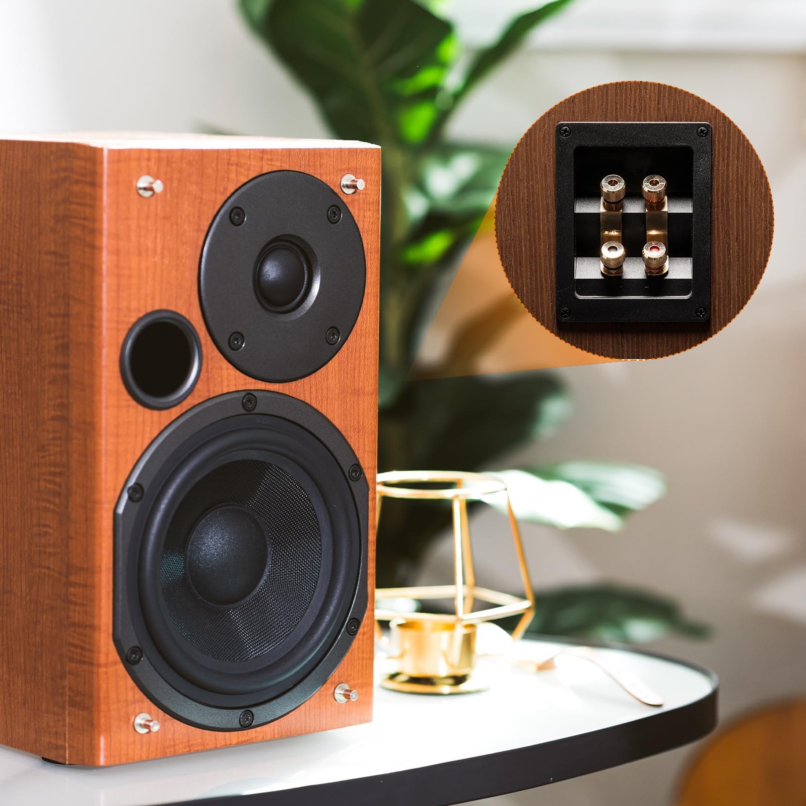 MECCANIXITY 2Pcs 3 Inch Square Speaker Box Terminal Cup, 2-Way Subwoofer…