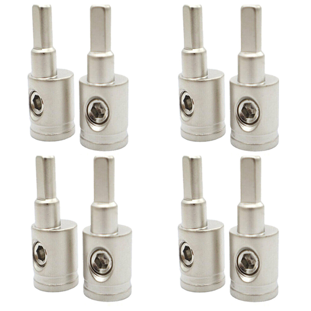 8x Car Audio Amp Input Reducer 4 Gauge to 8 Gauge Wire Reducer Power and Ground