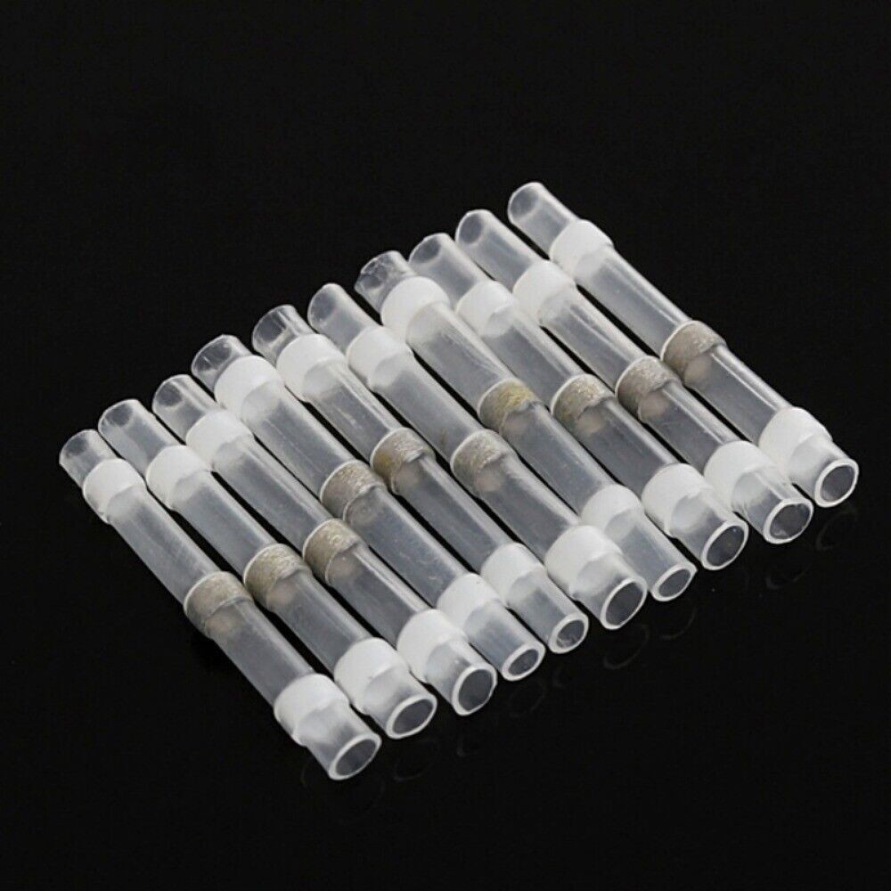 500-50x Solder Seal Sleeve Heat Shrink Butt Wire Terminal Connector 26-24AWG