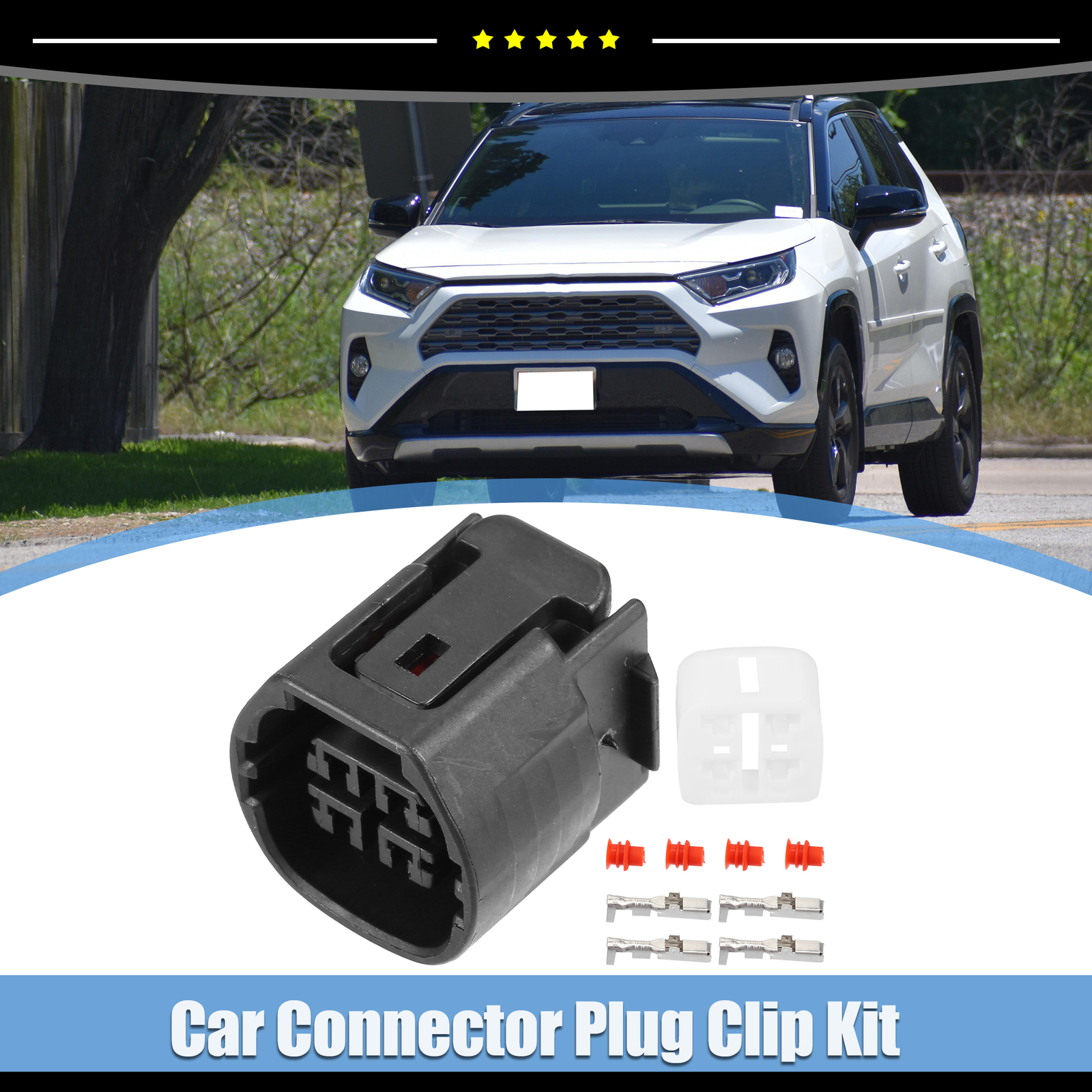 Pieceof1 No.9098011964 Alternator Connector Adapter Plug Clip Kit fit for Toyota