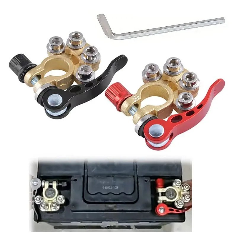 12V/24V Car Battery Terminals Quick Disconnect Connector Cable Clamp