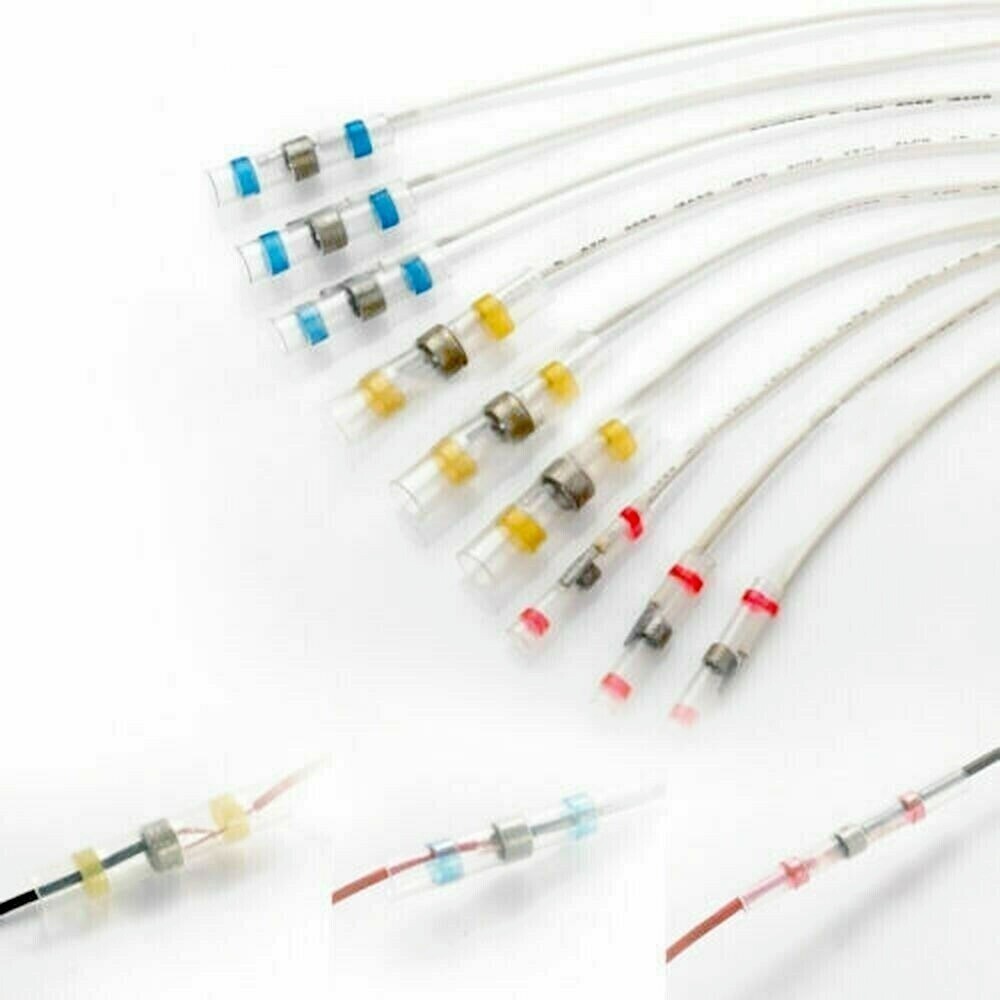 340/50Pcs Solderstick Waterproof Solder Wire Connector HOT Shrink Butt Terminals