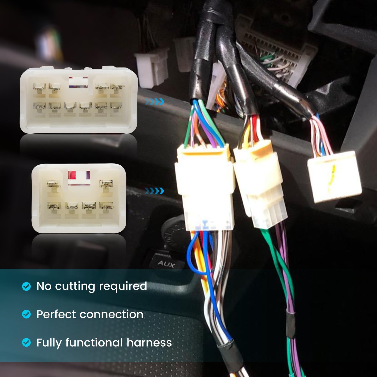 NuIth Car Radio Wiring Harness W/Butt Compatible with 92-17 Toyota RAV4…