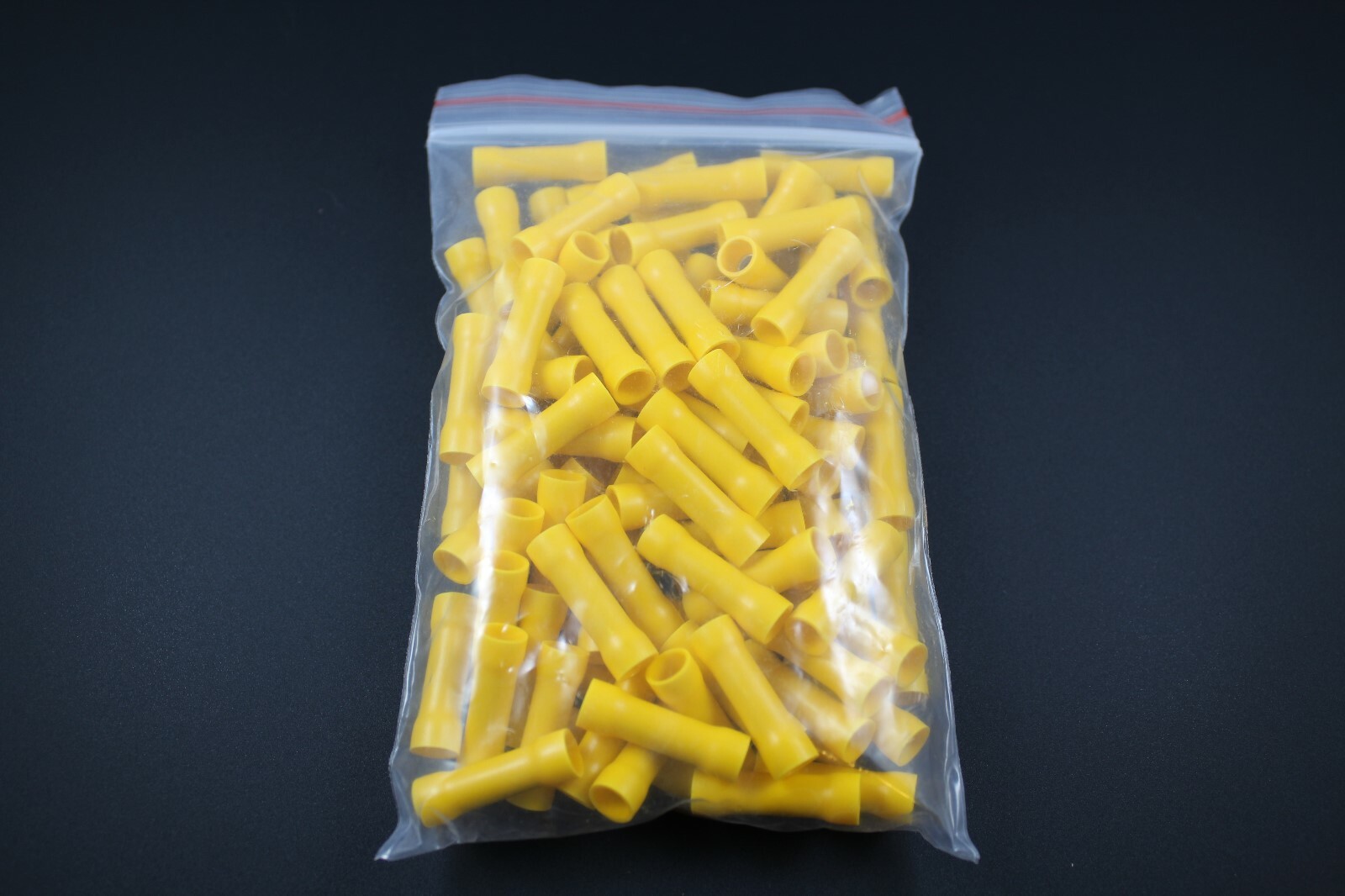10-12 GAUGE 100 PK VINYL BUTT CONNECTOR CRIMP TERMINAL WIRE CAR HOME ELECTRICAL