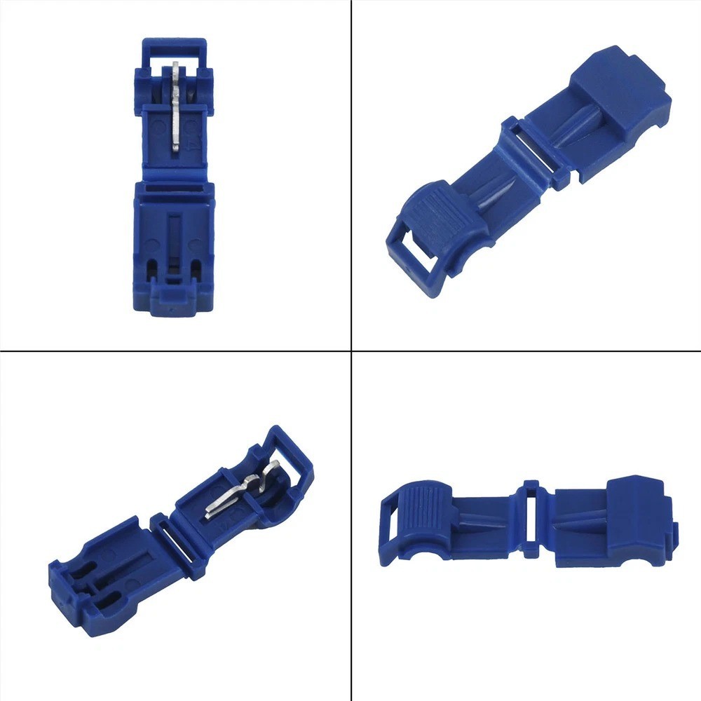 50PCS T-Tap 16-14AWG Wire Terminals Cable Quick Splice Crimp Connectors Kit