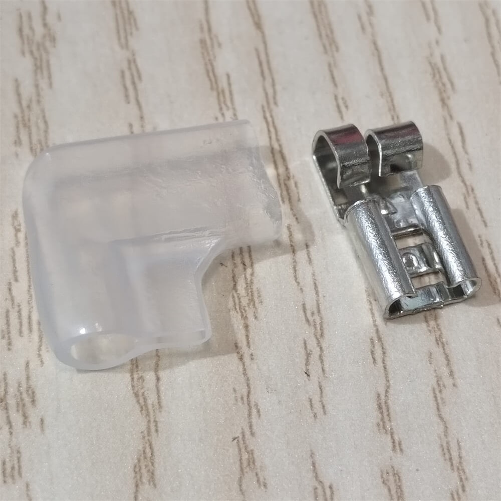 10-300 Sets Female Flag Spade Terminals Wire Connectors 6.3mm Insulating Sleeve