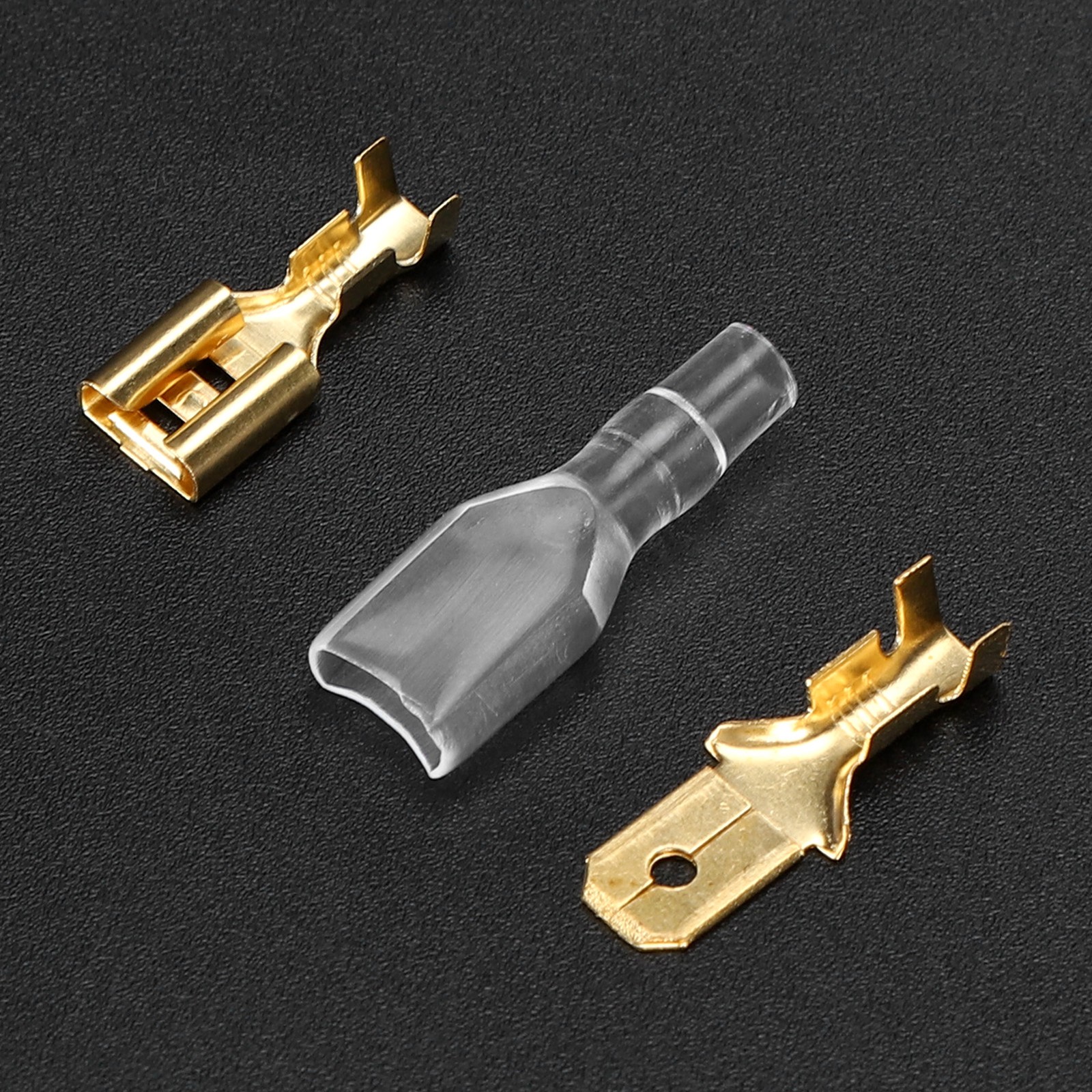 50 Pairs Crimp Terminal Electric Brass Insulating Wire Cable Connector New
