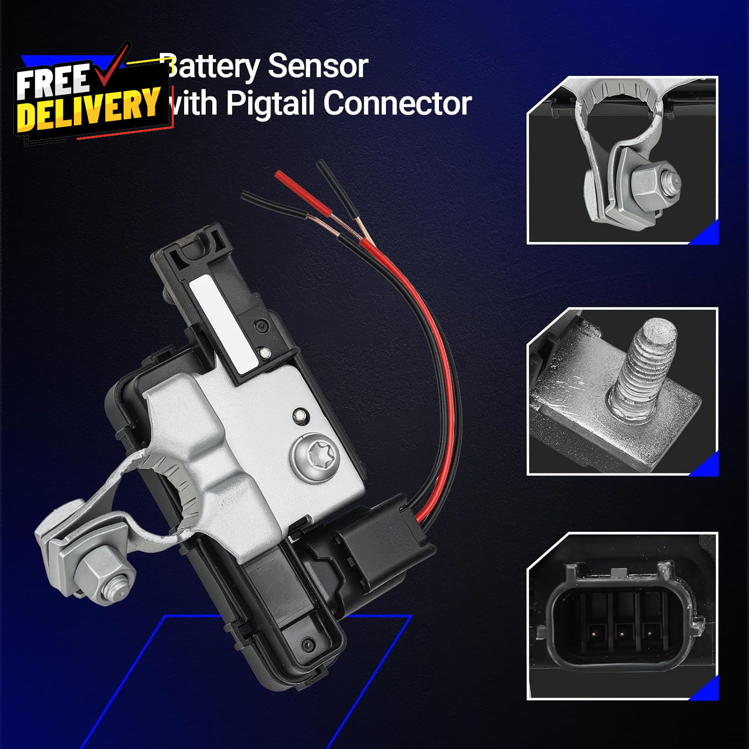 38920-T2A-A04 Car Battery Sensor Battery Terminal with Pigtail Connector for 2..