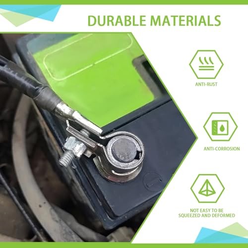 2Pair Battery Post Shims, Car Battery Terminal Extender, Car Battery Terminal