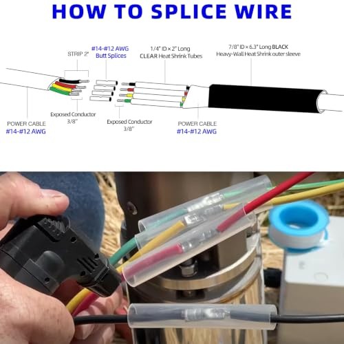 Well Pump Wire Splice Kit & Underground Wire Splice Kit 4-Wires | 14-12 AWG 2