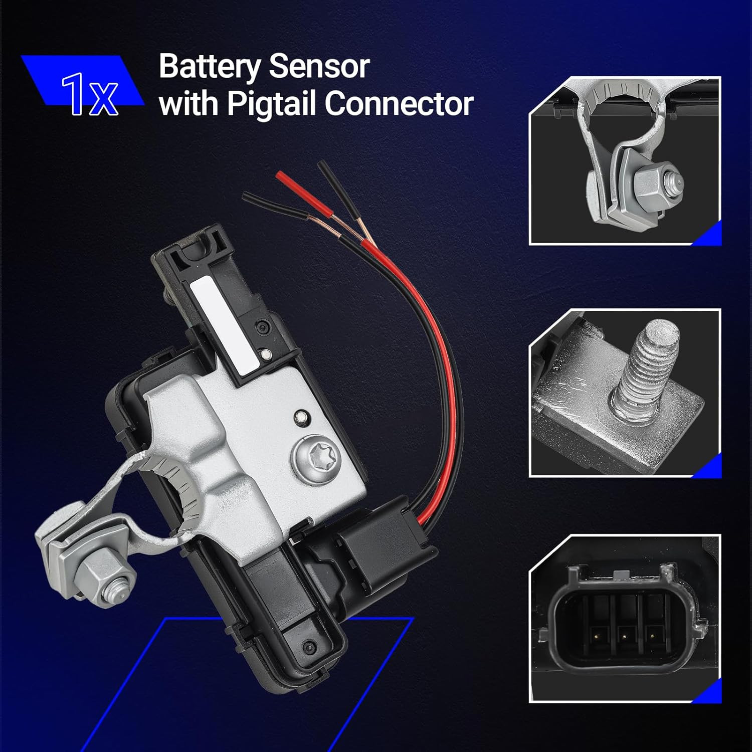 38920-T2A-A04 Car Battery Sensor Battery Terminal with Pigtail Connector for 201