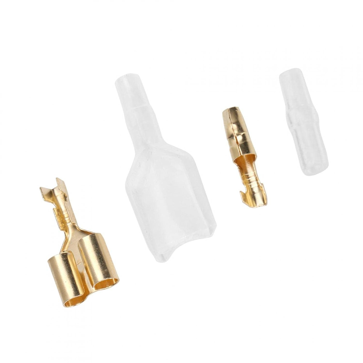 20 Set 1 to 2 Bullet Crimp Terminal, Female/Male Bullet Terminal Connectors Elec