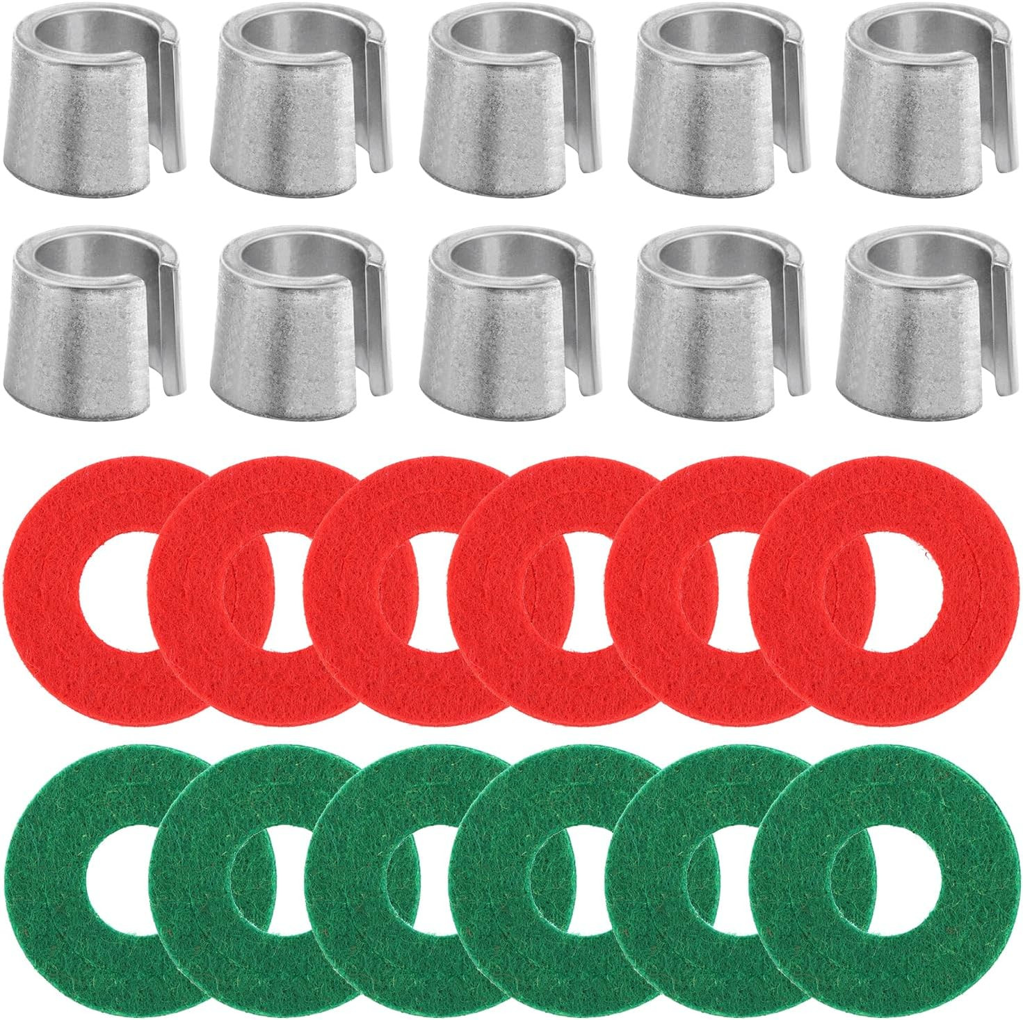 10PCS Car Battery Post Terminal Shims Auto Le-Ad Terminal Shim Caps with 12Pcs W