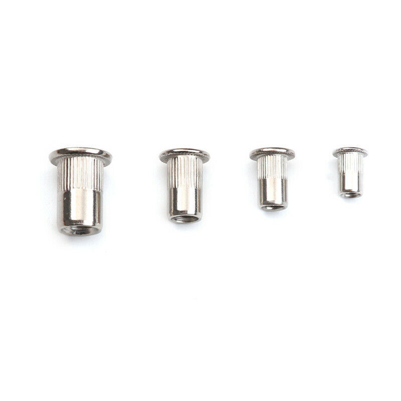 200Pcs Rivet Nuts Stainless Steel Heavy Duty Threaded Insert Nutsert Rivnuts