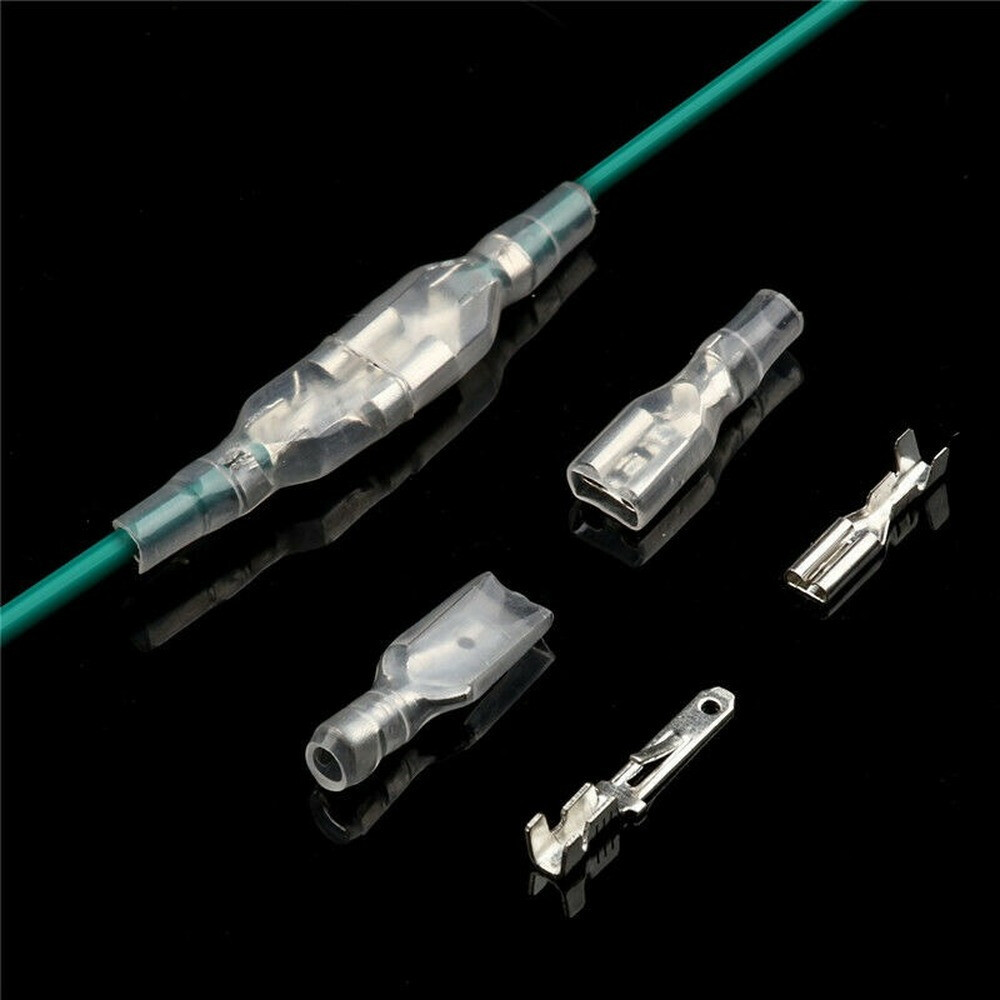 900Pcs 2.8/4.8/6.3mm Wire Connectors Crimp Male/Female Spade Terminals Kit Set