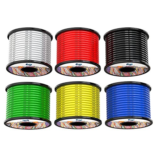 10awg Silicone Electrical Wire Cable 6x10FT 10awg 6 Colors each 10FT 6 Colors