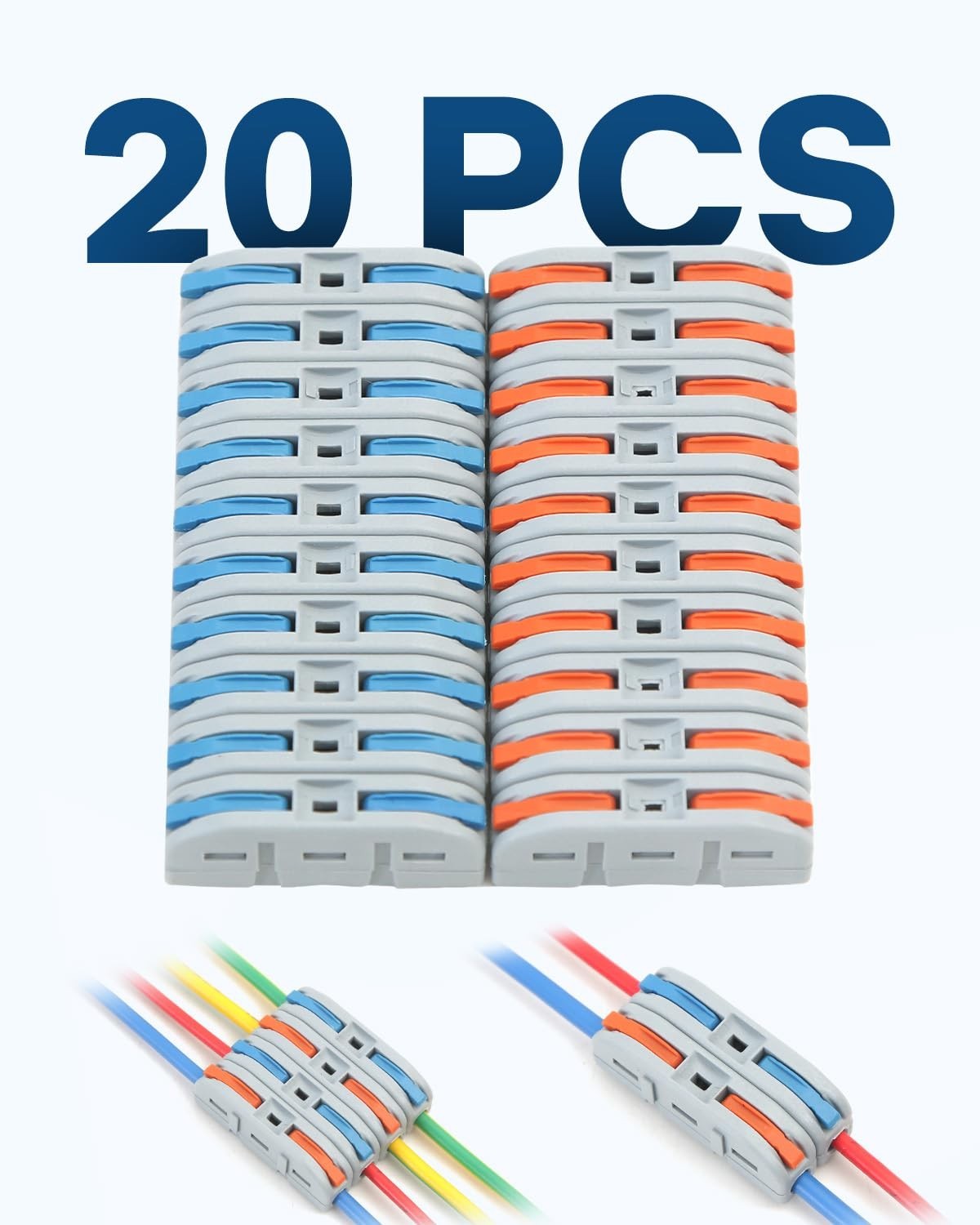 Quick Connect Electrical Splice Wire Connectors Terminal Reusable 20 PCS NEW