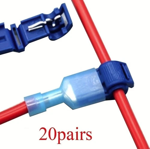 20 Pairs Quick Splice Electrical Wire Connectors Snap Lock Cable Terminals – NEW