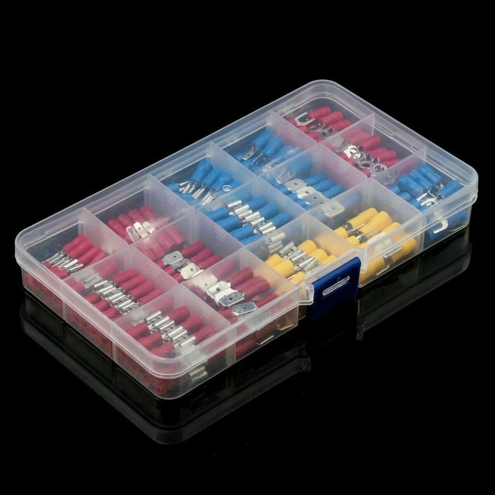 280Pcs Assorted Insulated Electrical Wire Terminals Crimp Connectors Spade Kit