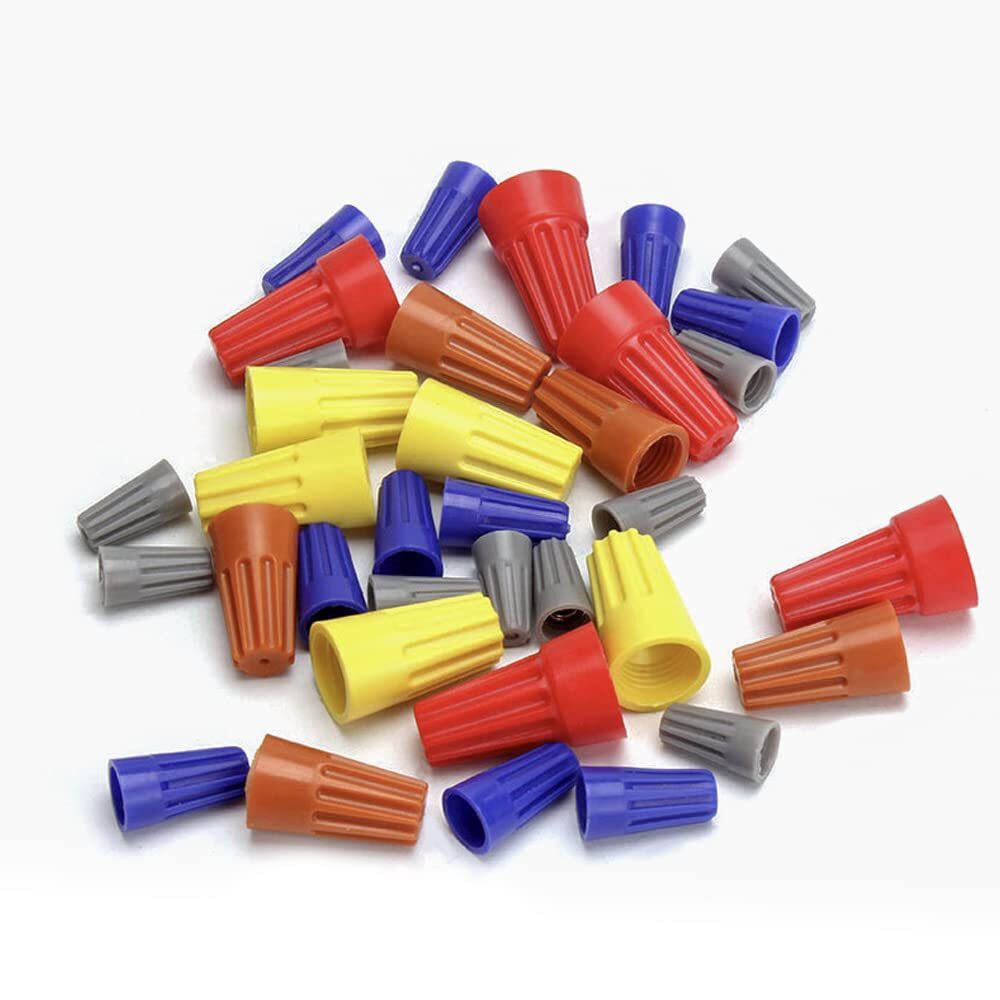500PCS Wire Screw Terminal Caps Orange Twist-On Electric Wire Connectors Bulk