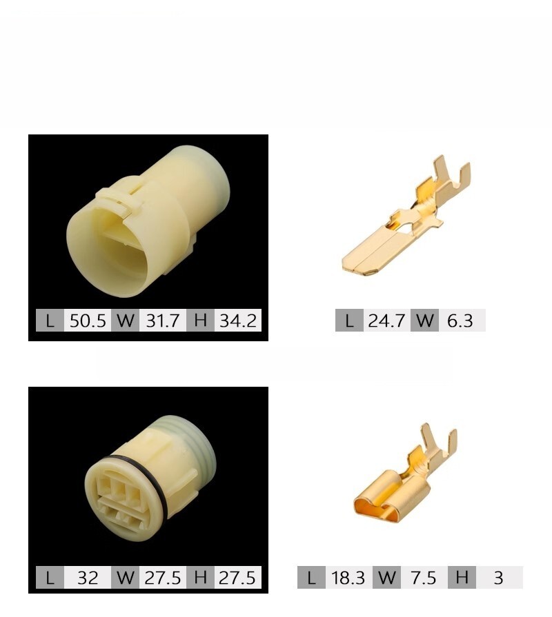 5 pairs 5pin Circular connector 6.3mm DJ7051FA-6.3-11/21