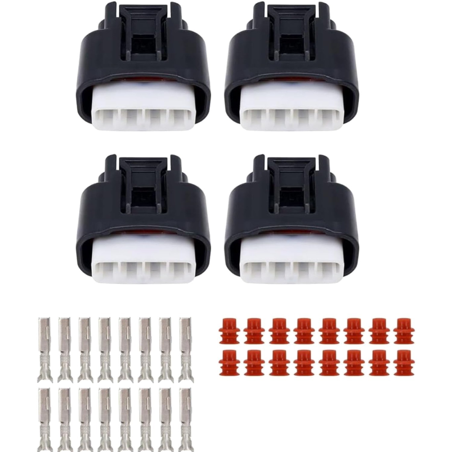 4Pcs Ignition Coil Connector Compatible with Toyota Camry Corolla Highlander, Sc