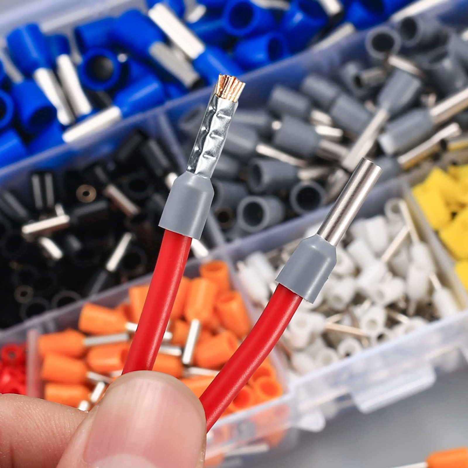 800 Pcs Wire Ferrule Connectors Kit, AWG 22-10 Wire Ferrules Terminals Connec…