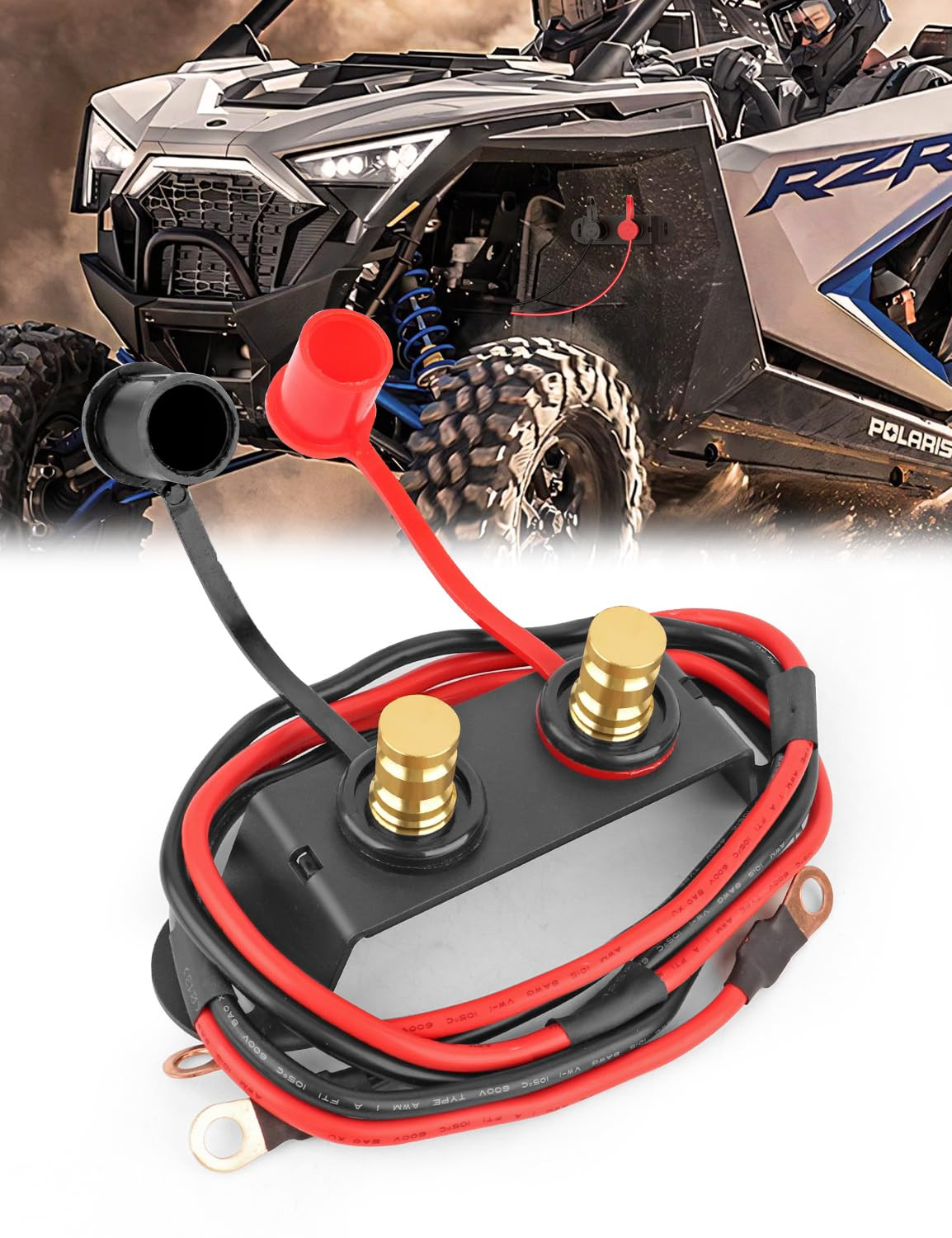 Battery Jump Post Kit with Remote Battery Terminals, Steel Mount Bracket and …