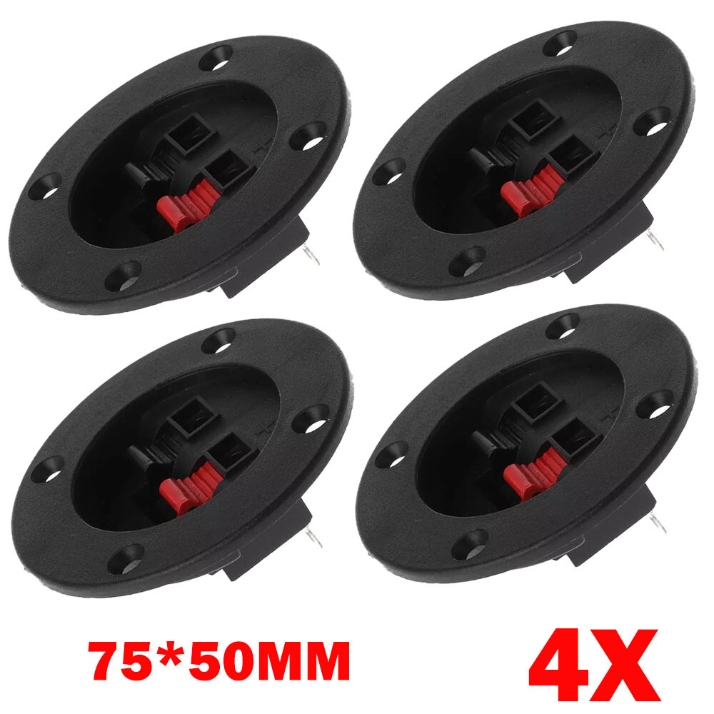 4X Screw In Terminal Cup For Car Audio Stereo Speaker Box Cabinet Enclosure HOT