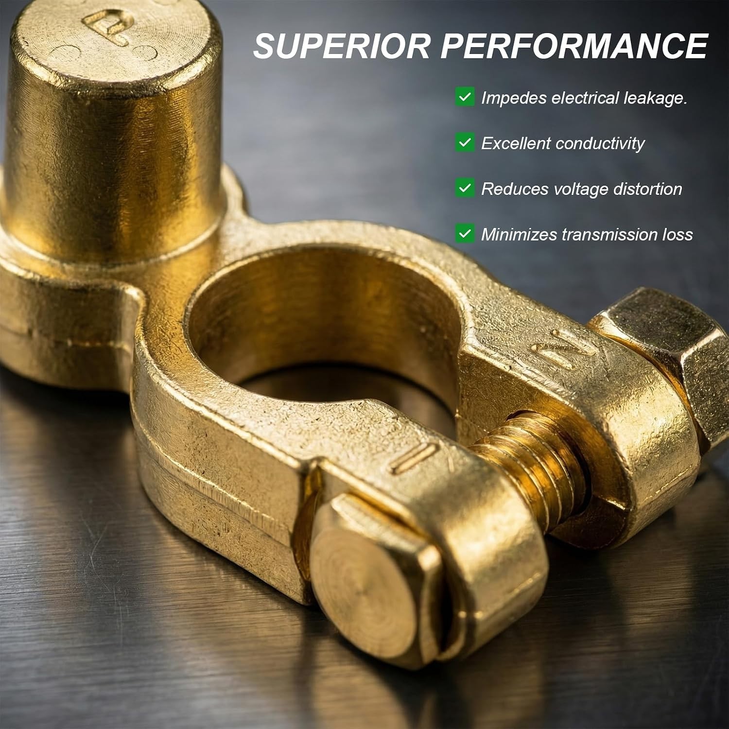 2 PCS SAE to JIS Car Battery Terminals Connectors Positive Negative Quick-Rel…
