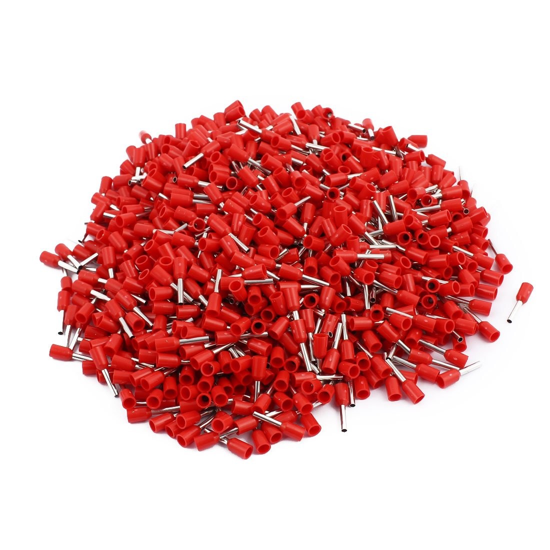 uxcell 1000 Pcs 18 AWG 1.0mm2 Insulated Pin Cord End Wire Ferrules Red