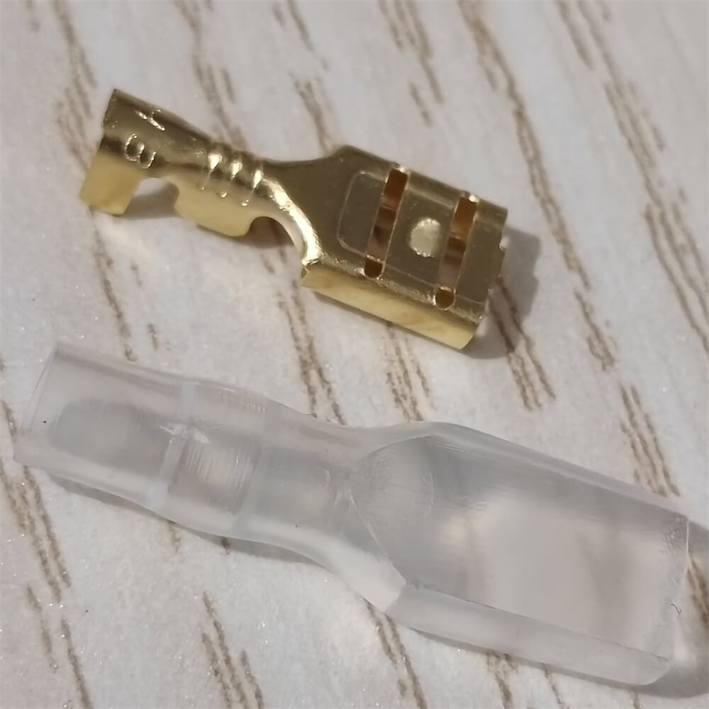 Quick Splice 4.8mm Female Wire Spade Connector Crimp Terminals Insulating Sleeve