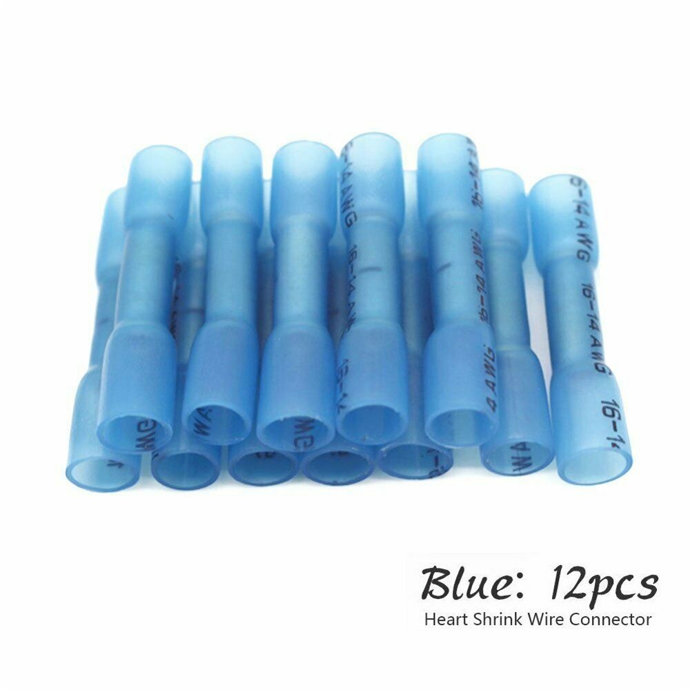 160PCS Solder Stick Seal Sleeve Heat Shrink Butt Wire Crimp Connectors Kit USA