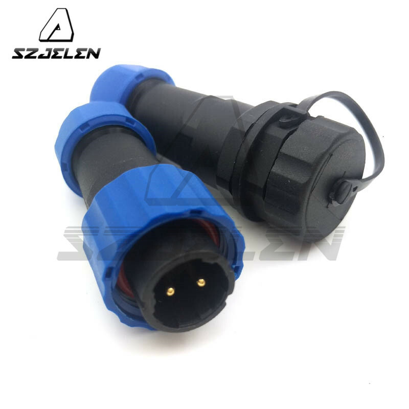 SD16 16mm IP68 LED Light Power Plug 2pin,Automotive Cable Connector Male Female
