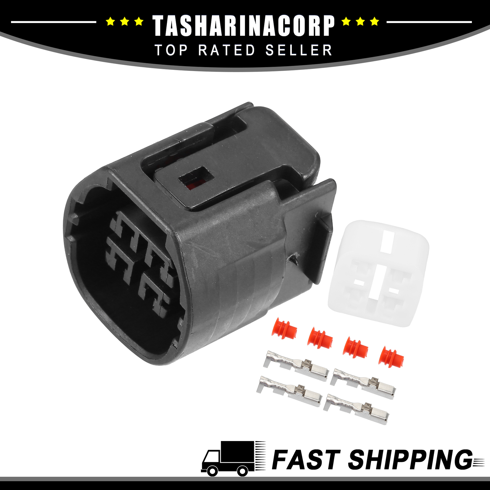 Pieceof1 No.9098011964 Alternator Connector Adapter Plug Clip Kit fit for Toyota